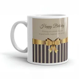 Mr UVD White & Gold-Toned Graphic Printed Ceramic Mug 350 ml-picture-26