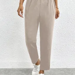 VOGAAN Women Comfort High-Rise Wide Leg Trousers-picture-30