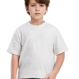RARE ONES Boys Printed Drop-Shoulder Sleeves T-shirt-image-30