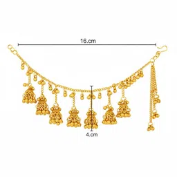 I Jewels Gold-Plated Geometric Shaped Ear-Chains image 4