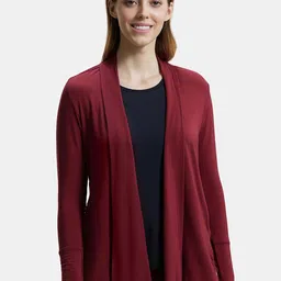 Jockey Environment Friendly Lyocell Elastane Stretch Relaxed Fit Full Sleeve Shrug-JW53-image-4