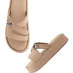 Mast & Harbour Women Open Toe Flats image 2