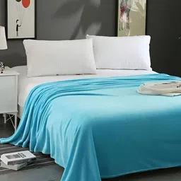 BREVARD Aqua-Blue Single Bed Velvet Duvet Cover-image-88