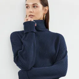 Trendyol Women Ribbed Crop Pullover-image-57