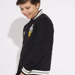 Jack & Jones Junior Boys Varsity Jacket with Patchwork image 4