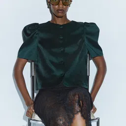 H&M Puff Sleeved Blouse Tops image 2