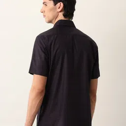 Arrow Classic Geometric Self Design Opaque Cotton Formal Shirt image 2