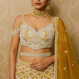 legcayethnic Embroidered Semi Stitched Lehenga Choli image 4