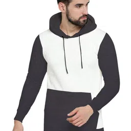 BEYOU FASHION Men Colourblocked Hooded Sweatshirt-picture-39