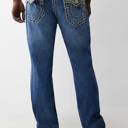 True Religion Men Straight Fit Heavy Fade Jeans image 3