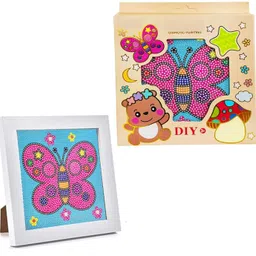 funblast Diamond Painting Kit for Kids With Frame & Tools - 17 X 17 Cm 5D Cartoon Set, DI-picture-35