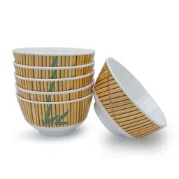 superware Soup Bowl Set - Bamboo (4.5") , Stain Free, Glazed Finish, Pure Melamine ,6 Nos. image 3
