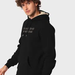 MaverIQ Men Printed Hooded Sweatshirt image 2