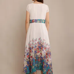 Raabta Fashion Floral Print Georgette Maxi Dress image 4