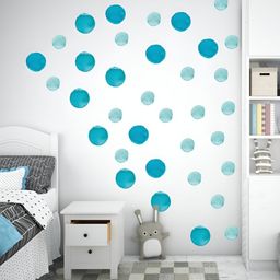 CVANU Blue Self-Adhesive Wall Sticker-picture-15