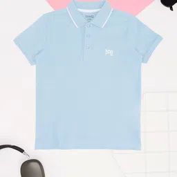 Pantaloons Junior Boys Polo Collar Extended Sleeves T-shirt-picture-33