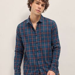 THE BEAR HOUSE Men Slim Fit Checked Casual Shirt-picture-29