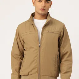 Monte Carlo Solid Mock Collar Padded Jacket-picture-27