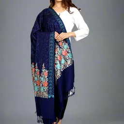SWI Stylish Women Floral Embroidered Shawl-picture-17