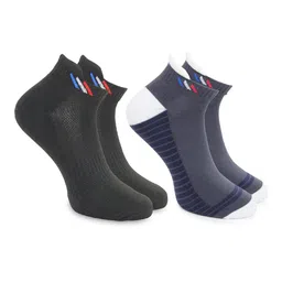 BAESD Men Pack Of 2 Striped Cotton Ankle Length Socks-picture-11