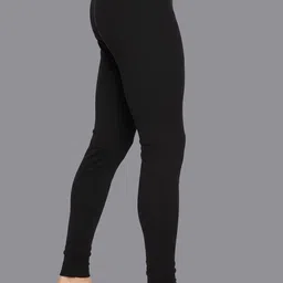 AMUL COMFY Ribbed Mid-Rise Thermal Bottoms image 4