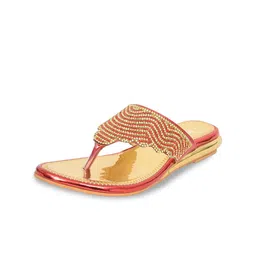 RACECOURSE Embellished T-Strap Flats image 4