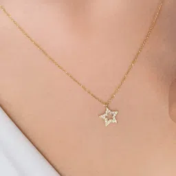 Tipsy closet Gold-Plated American Diamond Stainless Steel Necklace-picture-25