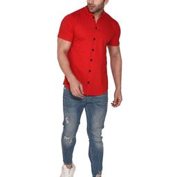 Blisstone Mandarin Collar Cotton Casual Shirt-picture-20
