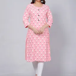 Mahruchi Textile Ethnic Motifs Printed Pure Cotton Kurti image 4
