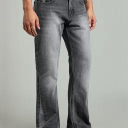 FOUL CHILD Men Flared Mid-Rise Light Fade Clean Look Non Stretchable Jeans-picture-46