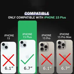 Luxury Kase iPhone 15 Plus Magnetic Clear Shockproof Back Case image 5