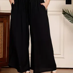 Valles365 by S.C. Women Pack Of 2 Flared Palazzos-picture-13