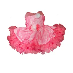 dress collection Baby Girls Midi/Knee Length Festive/Wedding Dress (Pink, Sleeveless)Nice Dress-picture-23