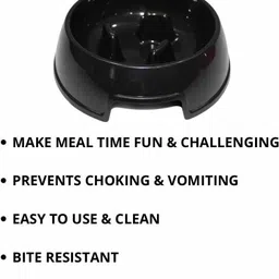 taiyo pluss discovery Slow Feed Plastic Bowl Round Plastic Pet Bowl. Round Plastic Pet Bowl image 4