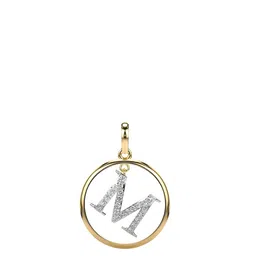 VALANOVA Women Hallmarked 14K Lab Grown Yellow Gold Pendant Diamond-image-3