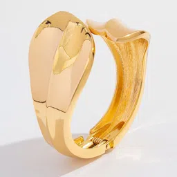Palli Creation Stainless Steel Gold-Plated Cuff Bracelet image 5
