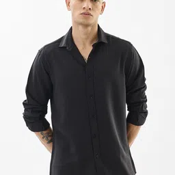 Snitch Men India Slim Fit Solid Spread Collar Casual Shirt-image-73