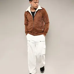 campus sutra Men Self Design Bomber Jacket image 4