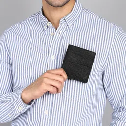 allen solly Men Casual Black Genuine Leather Wallet-picture-20