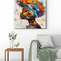 999Store Brown & Blue 1 Piece Canvas Other Wall Paintings-picture-35