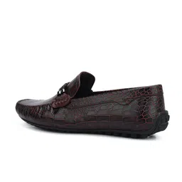 ROSSO BRUNELLO Men Textured Formal Monk Loafers image 5
