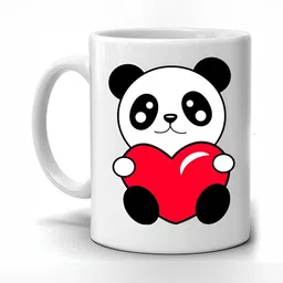 Mr UVD Red & White Graphic Printed Ceramic Glossy Mug 350 ml-picture-20
