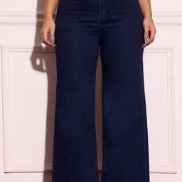 Miss Chase A+ Women Wide Leg High-Rise Stretchable Jeans-picture-25