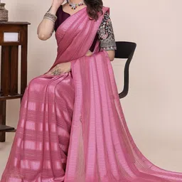 Zeenat Duniya Woven Design Poly Georgette Handloom Saree image 5