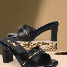 Colo Women Solid Block Mules image 1