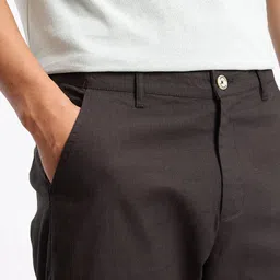 Aeropostale Men Self Design Textured Chinos Trousers image 5