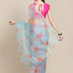 Anouk Floral Organza Saree image 2