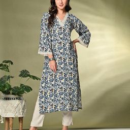 Sangria Printed A-Line Kurta-picture-39