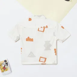 max Boys Graphic Printed Spread Collar Cotton Shirt image 2