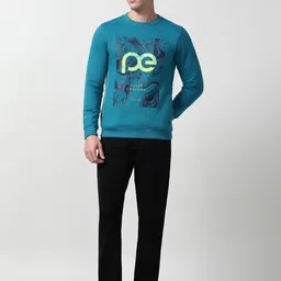 Peter England Casuals Men Printed Sweatshirt image 2